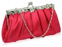 red crystal clutch bag